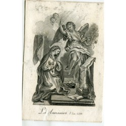 L'Annonciation, gravure, XVIIIe-XIXe siècle