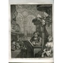 The sleeping congregation engraved by W. Hogarth in 1736 and retouched by the author in 1762