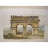 Francia. Arco di Santi. Incisione di Augustin François Lemaitre (Parigi, 1797-1870).