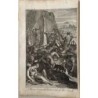 Bible. Moses brings water from a rock. Engraving by J. Basire.