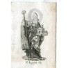 Saint Augustine Bishop, 18th century engraving