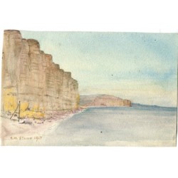 Sea scene. English watercolor
