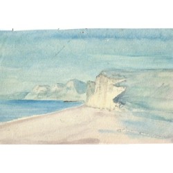 Scène de mer. Aquarelle anglaise.