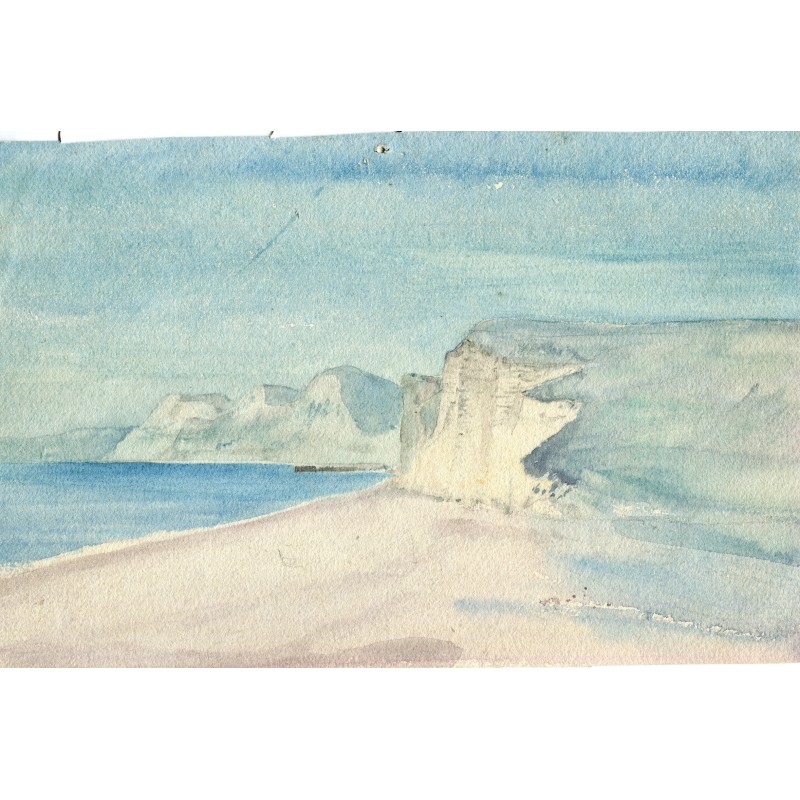 Sea scene. English watercolor.