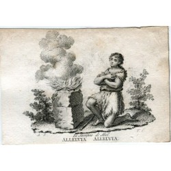 Il sacrificio di Abele, inciso da V. Capilla da un disegno di A. Rodriguez