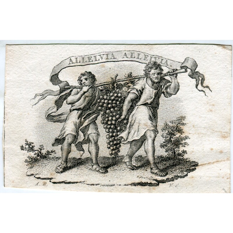 Alléluia Alléluia gravé par Vicente Capilla d'après un dessin de A. Rodriguez