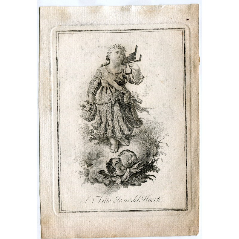 L'Enfant Jésus du Jardin gravé par V. Capilla d'après un dessin de A. Crua.