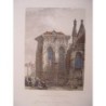 La chapelle de la Vierge de l'église St-Jacques, Dieppe, France - Gravure ancienne.