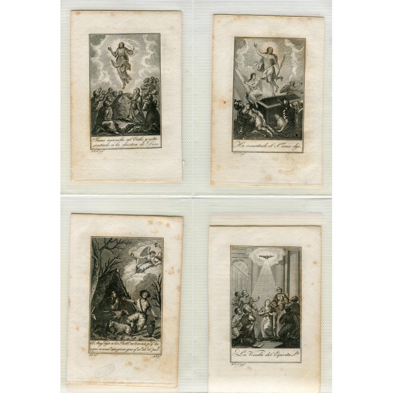 Antonio Vazquez. 8 kleine religiöse Drucke.
