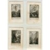 Antonio Vazquez. 8 petites estampes religieuses.