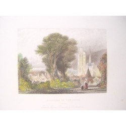 Caudebec-en-Caux, Francia - Stampa antica