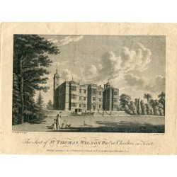 The Seat of Sr. Thomas Wilson Bart. at Charlton in Kent grabado en 1776por W: Watts