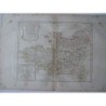 Antike Karte der nordwestlichen Regionen Frankreichs. Robert de Vaugondy (1794)