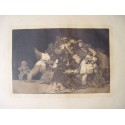 Gravure de Goya. Les griffes d'un chat et la robe d'un dévot. Non-sens, 9 (Non-sens), 9e édition (1937)