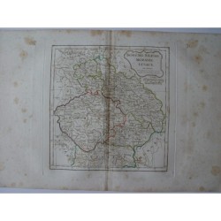 Antica mappa della Polonia e di Praga. Robert de Vaugondy (1794)