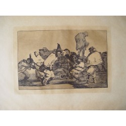 Goya etching. Carnival Folly (Disparate de carnaval). Disparates, 14 (Follies / Irrationalities), ninth edition (1937)