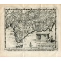 Nouvelle Carte d'Andalusie et Grenade avec les grands chemins by P.van der Aa (Alvarez de Colmenar)