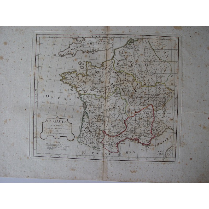 La Gaule di Robert de Vaugondy