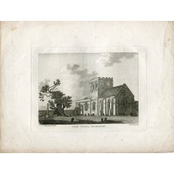 Inglaterra. Ifley Church Oxfordshire grabado por Ja. Newton en 1785 por S. Hooper.