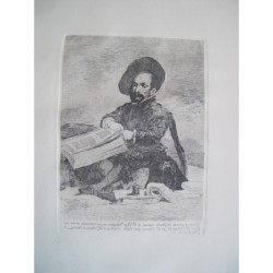 FRANCISCO DE GOYA « Un nain » Copie de Velazquez