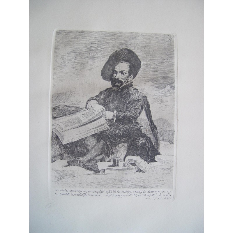 FRANCISCO DE GOYA 'A Dwarf' Copy of Velazquez