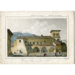 Vienna. Church of the Abbey of Saint Peter, engraved by Lemaitre in 1840