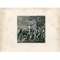Bacchus nd Ariadne engraved by WHWorthington copy of Titian