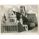 Vue sud-ouest du vieux Saint-Paul gravée par Chapman