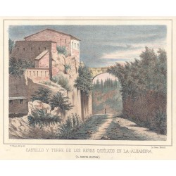 España. Andalucía. Granada. «Castillo y Torre de los Reyes Católicos en la Alhambra»