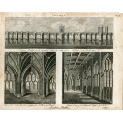 Edificios ingleses grabado por G. Jones en 1814