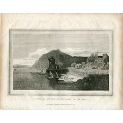 Le Portugal. Château de Punhete sur les rives du Tage gravé par Heath publié par Thomas Kelly en 1817