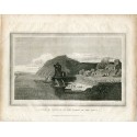 Le Portugal. Château de Punhete sur les rives du Tage gravé par Heath publié par Thomas Kelly en 1817