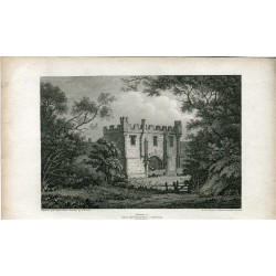 Remains of Mackwoeth Castle, Derbyshire, engraved by W. Angus
