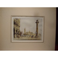 Venise. Walter Henry Sweet. Gravure signée d'après John Shapland.