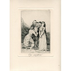 Que sacrificio. Grabado número 14 de los Caprichos de Goya edición 1970. Calcografia Nacional