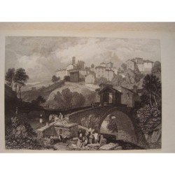 Pegalo (Firenze). Da J.D. Harding. Incisione di JB Allen (1832)