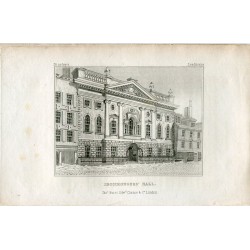 Ironmongers Hall. Engraving by Thomas Hurst