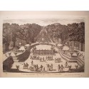Veue et perspective du Theatre d´Eau a Versailles. Dib..y grabó Pierre Aveline (París,1656-1722).