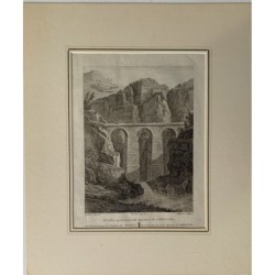 Acquedotto Romano di Peña Cortada - Alexandre de Laborde - Stampa antica, 1810