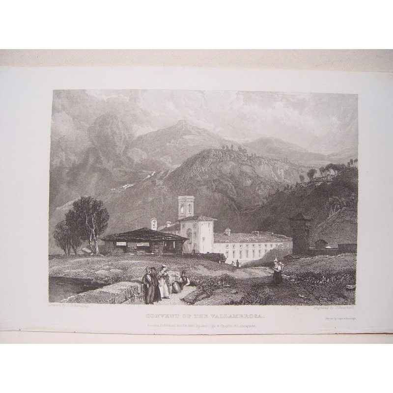 Vallombrosa Abbey - 1832 engraving