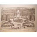 parterre d´Eau, de la fontaine de Latone, des Jardins et Canal de Versailles. Dib. y grabó Pierre Aveline (París,1656-1722)