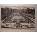 Veue et perspective de la Salle des Antiques a Versailles. Dib..y grabó Pierre Aveline (París,1656-1722).