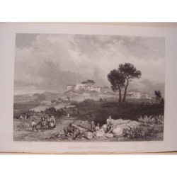 Italie. Château Gondolphe. Dessin de James Duffield Hardings (1798-1863). Gravé par John Smith.