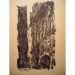 Francia.«Rouen» Lit. por Jean Charles Contel (Glos-Montflort-Calvados, 1895-1928)