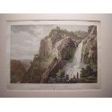 Spain. Catalonia. Barcelona. «View of the Cascade of Sn. Miguel Delfay». Alexandre Laborde (1810-11).