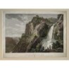 Sant Miquel del Fai - Cascate - Alexandre Laborde - Stampa antica 1806.