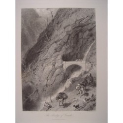 Le pont des gorges de Gondo (Suisse).