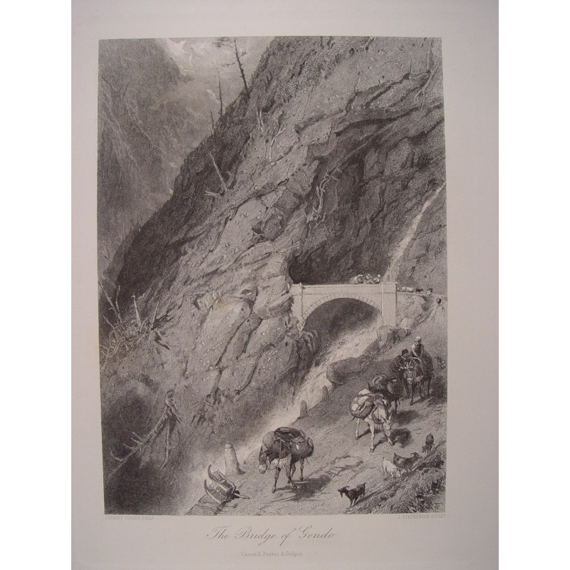 Il ponte della gola di Gondo (Svizzera).