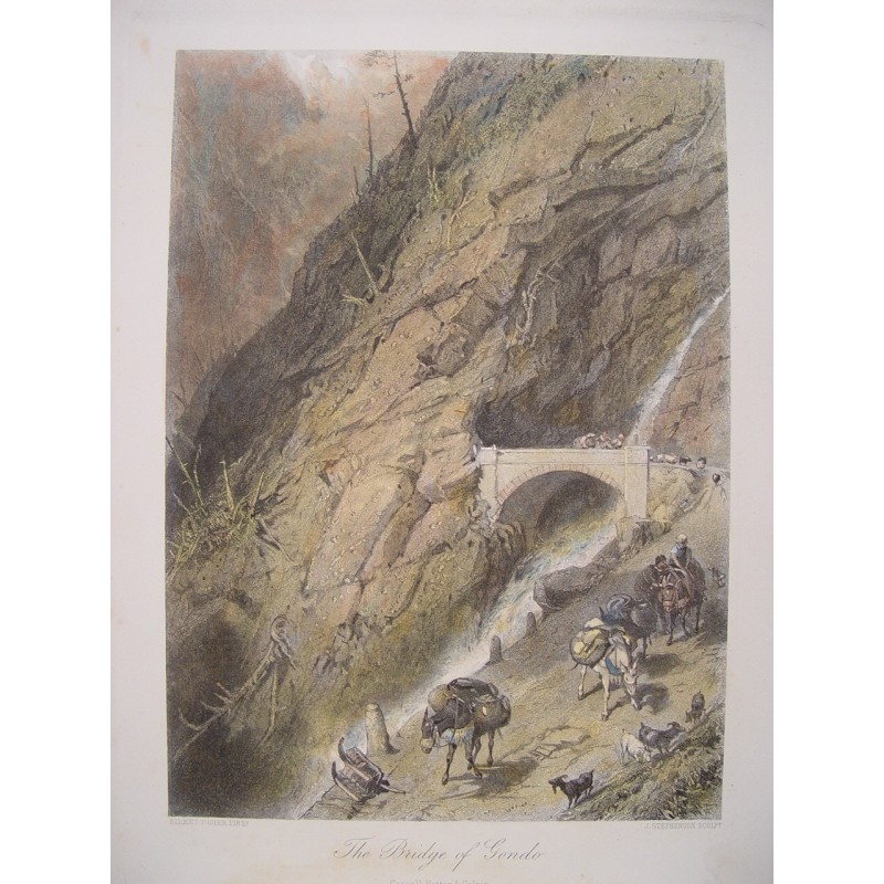 The Bridge of Gondo Gorge (Switzerland).