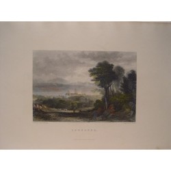 Schweiz. Lausanne. Gezeichnet von Copley Fielding (1787–1855). Gestochen von Edward Francis Finden (1791–1857).